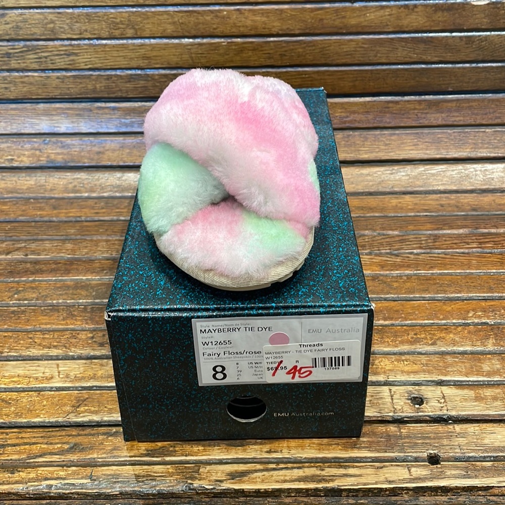 Brand new Emu Mayberry Tie Dye in Fairy Floss